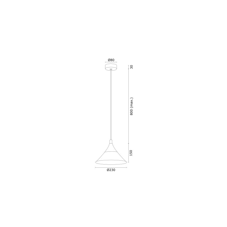Argon 4903 - Ljuskrona med upphängningsrem MASSETO 1xE27/15W/230V svart/gyllene