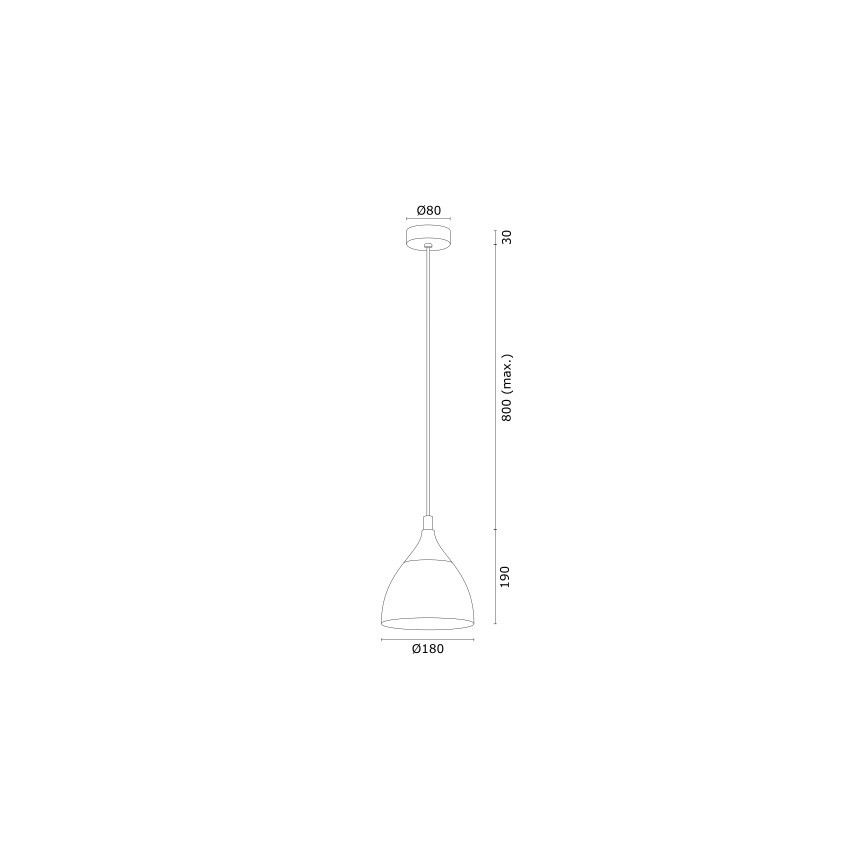 Argon 4905 - Ljuskrona med upphängningsrem MURANO 1xE27/15W/230V svart/gyllene