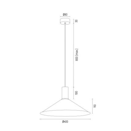 Argon 4911 - Ljuskrona med upphängningsrem MINORI 1xE27/15W/230V vit/gyllene