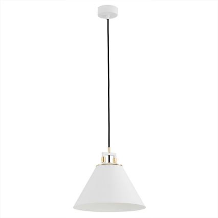 Argon 4914 - Ljuskrona med upphängningsrem ORTE 1xE27/15W/230V vit