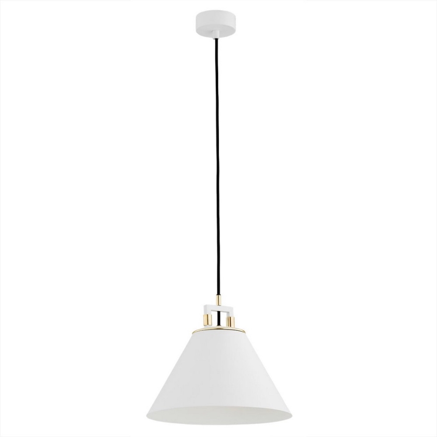 Argon 4914 - Ljuskrona med upphängningsrem ORTE 1xE27/15W/230V vit