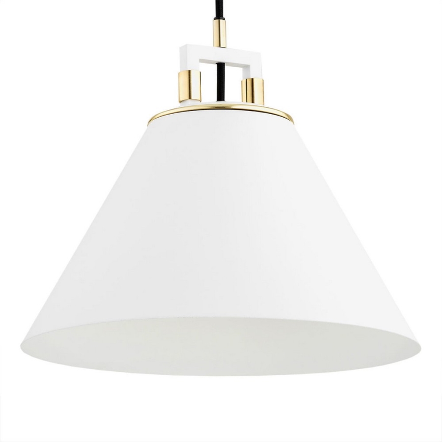 Argon 4914 - Ljuskrona med upphängningsrem ORTE 1xE27/15W/230V vit