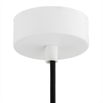 Argon 4914 - Ljuskrona med upphängningsrem ORTE 1xE27/15W/230V vit