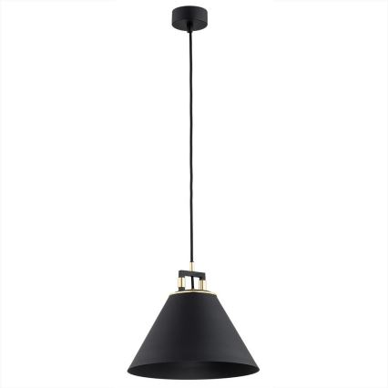 Argon 4915 - Ljuskrona med upphängningsrem ORTE 1xE27/15W/230V svart