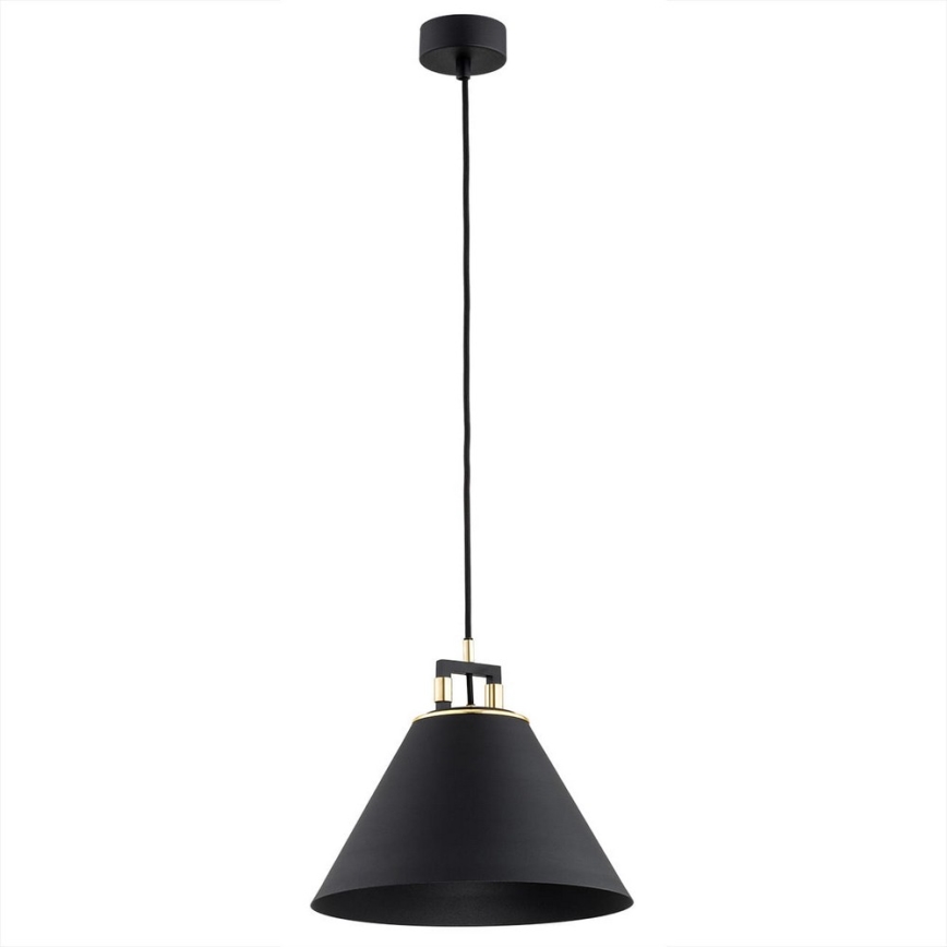 Argon 4915 - Ljuskrona med upphängningsrem ORTE 1xE27/15W/230V svart