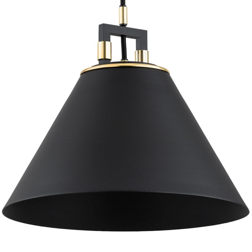 Argon 4915 - Ljuskrona med upphängningsrem ORTE 1xE27/15W/230V svart