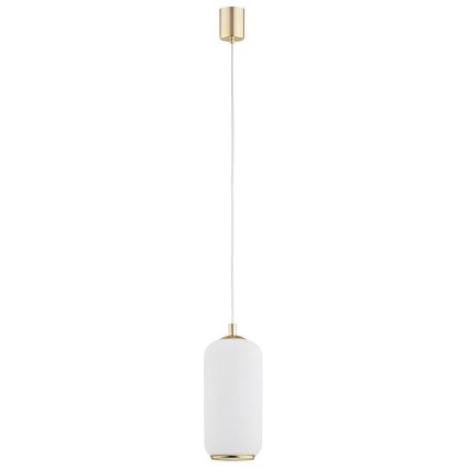 Argon 4993 - Ljuskrona med upphängningsrem PALLADO 1xE27/15W/230V gyllene/vit