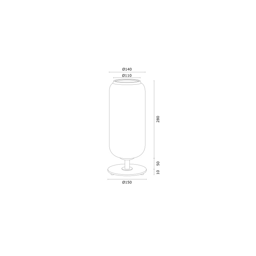 Argon 4994 - Bordslampa VALIANO 1xE27/15W/230V svart/vit/gyllene
