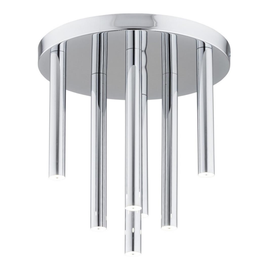 Argon 5025 - LED fäst ljuskrona SANDRINO 7xLED/3W/230V skinande krom