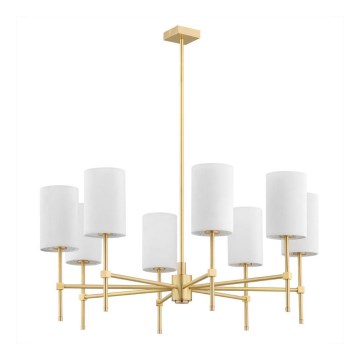 Argon 5051 - Pendelkrona ABRUZZO 8xE14/15W/230V mässing/vit