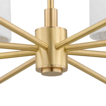 Argon 5051 - Pendelkrona ABRUZZO 8xE14/15W/230V mässing/vit