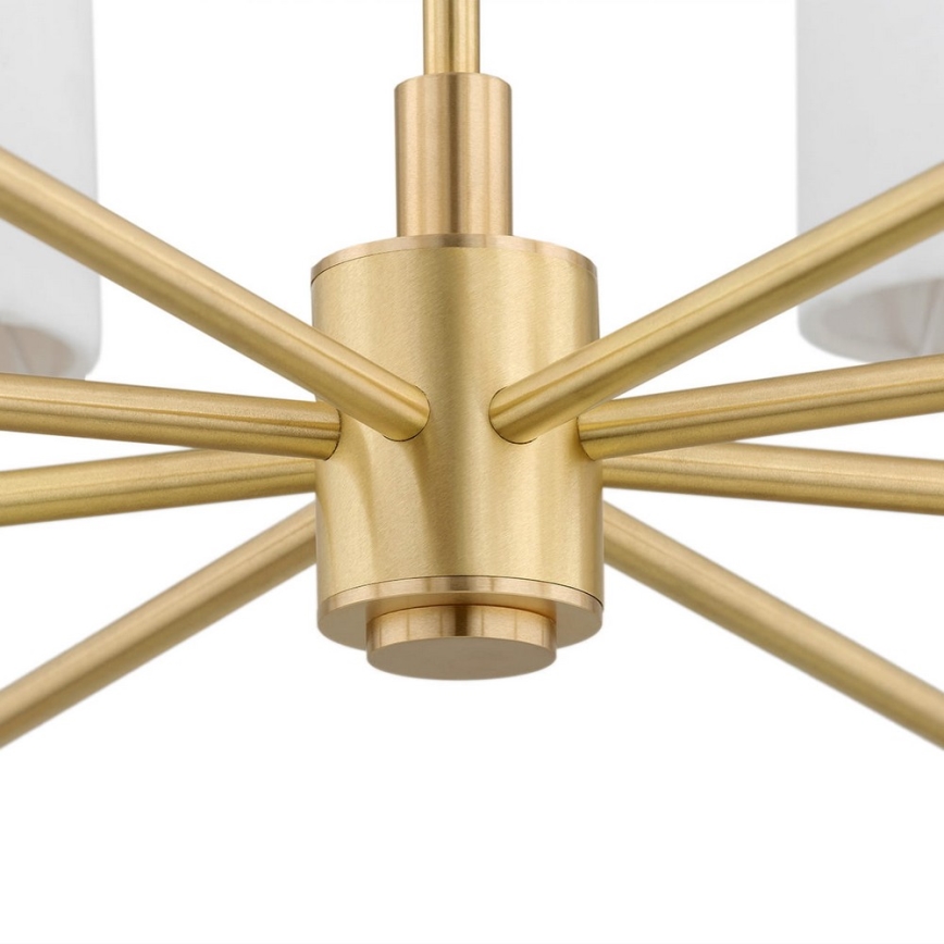 Argon 5051 - Pendelkrona ABRUZZO 8xE14/15W/230V mässing/vit