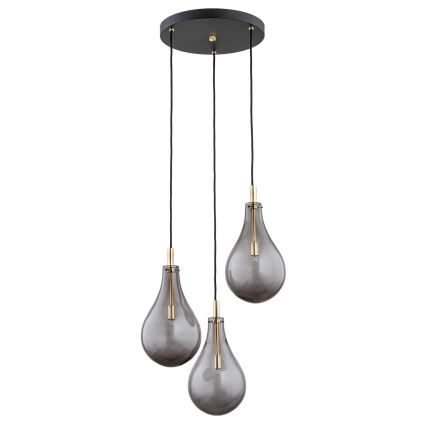 Argon 6105 - Takkkrona på ett snöre  OAKLAND 3xG9/6W/230V svart 