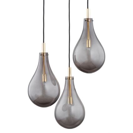 Argon 6105 - Takkkrona på ett snöre  OAKLAND 3xG9/6W/230V svart 