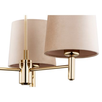 Argon 6109 - Upphängningsbar takkrona  PONTE 3xE27/15W/230V beige 