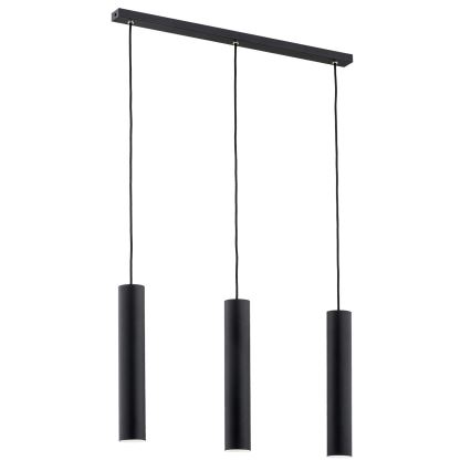 Argon 6112 - Takkkrona på ett snöre  GOMERA 3xGU10/5W/230V svart