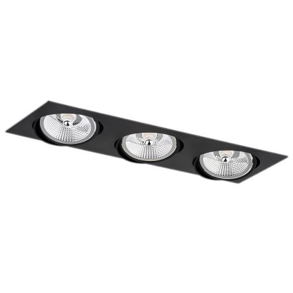 Argon 6116 BZ - Infälld lampa  OLIMP 3xGU10-AR111/12W/230V svart