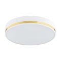 Argon 6138 - Taklampa AMORE 3xE27/15W/230V diameter 45 cm vit/gyllene