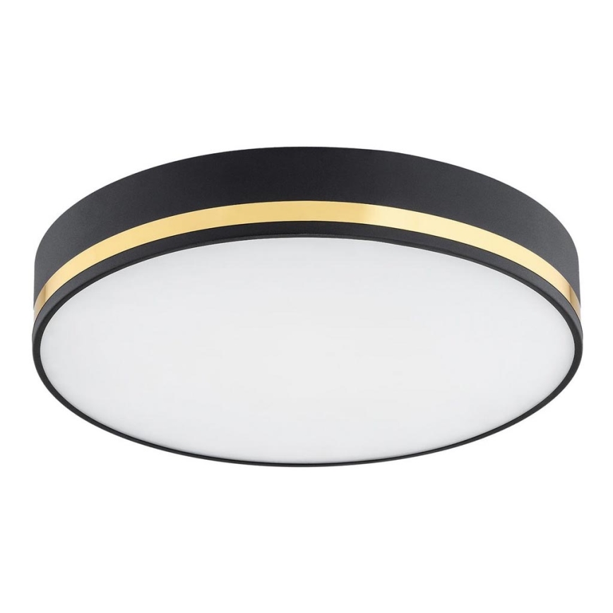 Argon 6141 - Taklampa AMORE 3xE27/15W/230V diameter 45 cm svart/gyllene