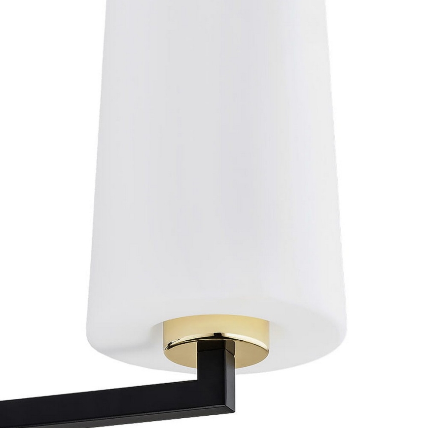 Argon 6143 - Pendelkrona CAMELOT PLUS 3xE27/15W/230V svart/vit/gyllene