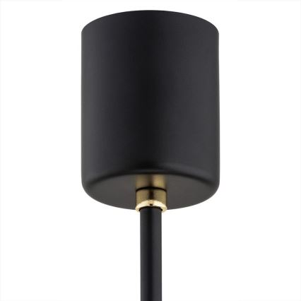 Argon 6143 - Pendelkrona CAMELOT PLUS 3xE27/15W/230V svart/vit/gyllene