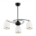 Argon 6144 - Pendelkrona AVILA PLUS 3xE27/15W/230V svart/gyllene/vit