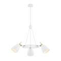 Argon 6148 - Pendelkrona CHARLOTTE 3xE27/15W/230V vit/gyllene