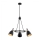 Argon 6149 - Pendelkrona CHARLOTTE 3xE27/15W/230V svart/gyllene