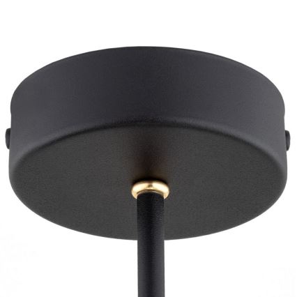 Argon 6150 - Pendelkrona AMALFI 3xE27/15W/230V svart/vit