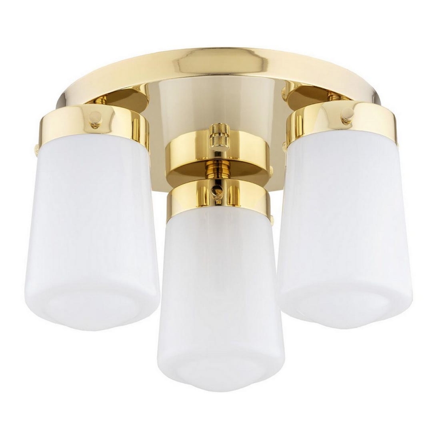 Argon 6165 - Surface-mounted ljuskrona PASADENA 3xE27/15W/230V guld/vit