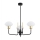 Argon 6166 - Pendelkrona RAVELLO 3xE14/15W/230V svart/guld