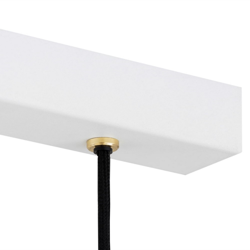 Argon 6173 - Ljuskrona med upphängningsrem ORTE 3xE27/15W/230V vit