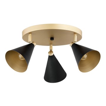 Argon 6262 - Spotlight LUCINDA 3xE14/7W/230V svart/guld