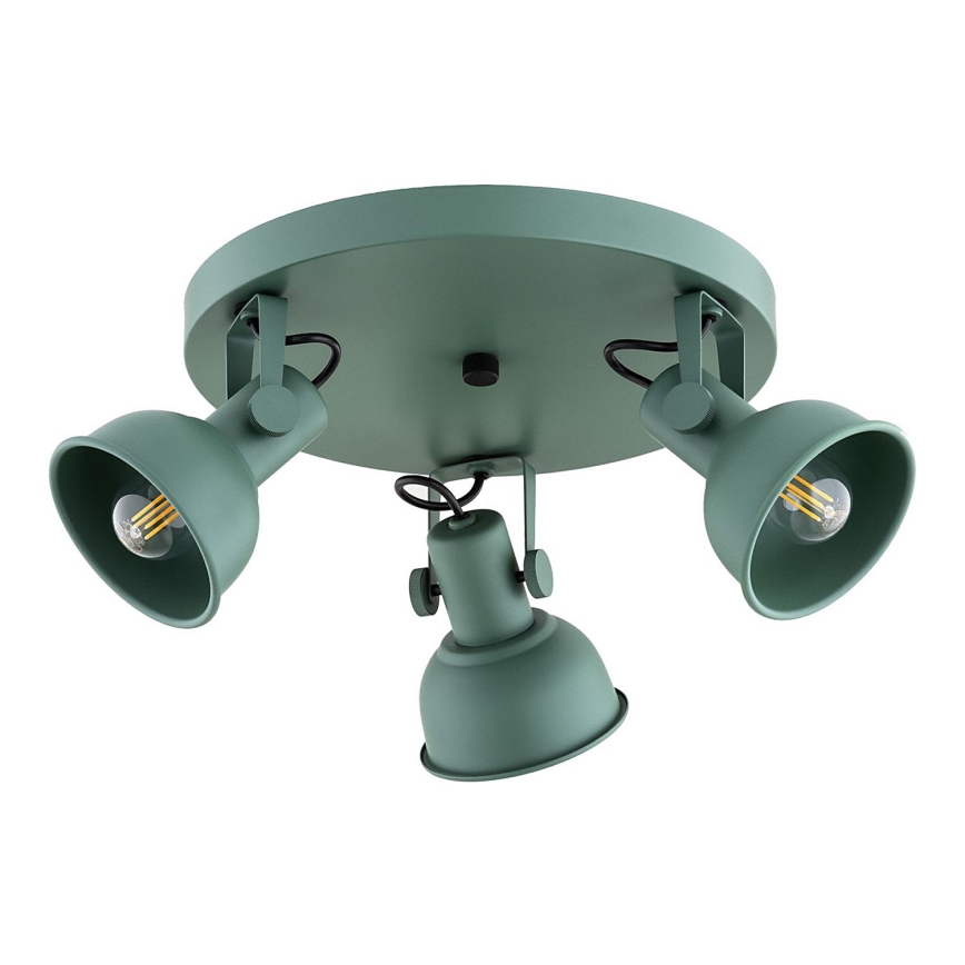 Argon 6265 - Spotlight LENORA 3xE14/7W/230V grön