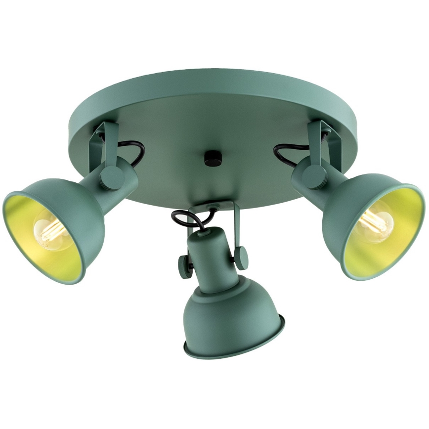 Argon 6265 - Spotlight LENORA 3xE14/7W/230V grön