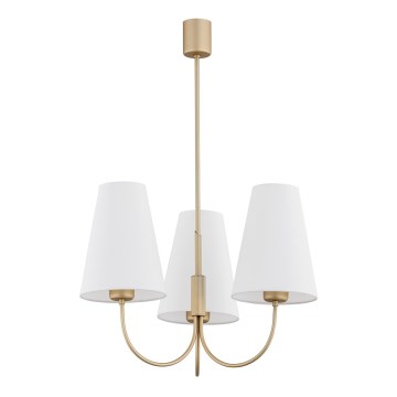 Argon 6267 - Pendelkrona SAFIANO 3xE27/15W/230V guld