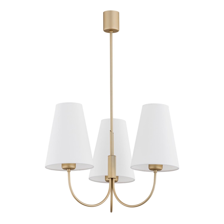 Argon 6267 - Pendelkrona SAFIANO 3xE27/15W/230V guld