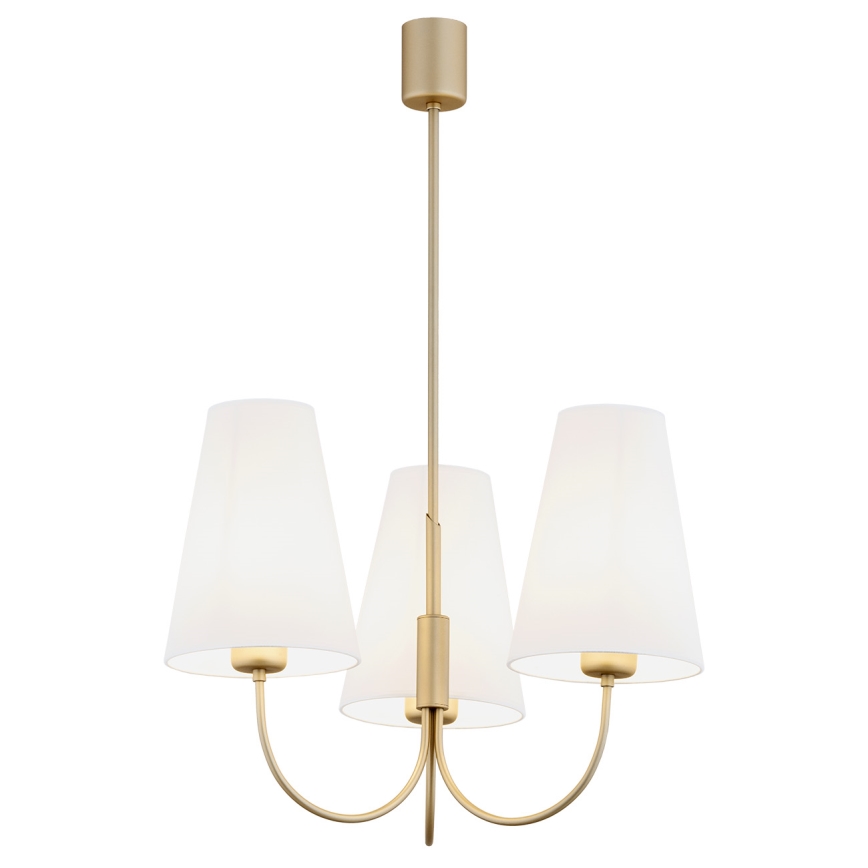 Argon 6267 - Pendelkrona SAFIANO 3xE27/15W/230V guld