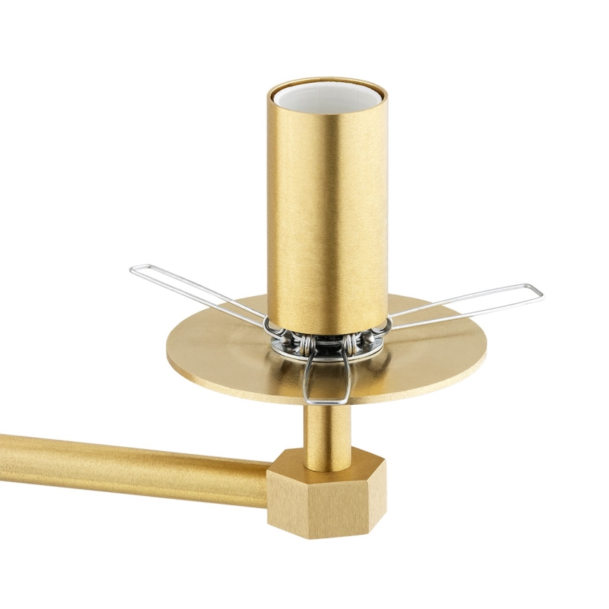 Argon 6307 - Pendelkrona PALOMA 3xE14/7W/230V guld/vit