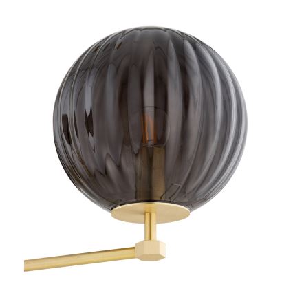 Argon 6310 - Pendelkrona PALOMA 3xE14/7W/230V guld/svart