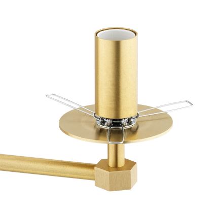 Argon 6310 - Pendelkrona PALOMA 3xE14/7W/230V guld/svart