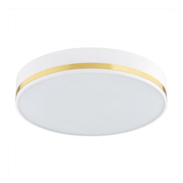 Argon 7034 - Taklampa AMORE 2xE27/15W/230V diameter 25 cm vit/gyllene