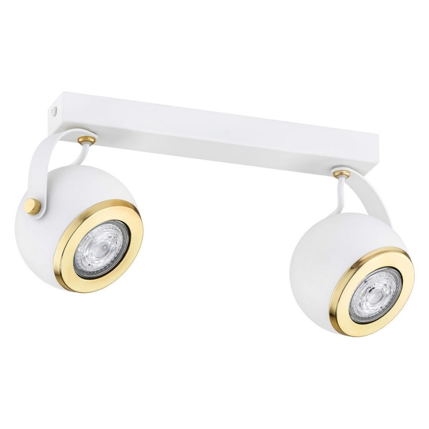 Argon 7038 - Spotlight KOS PLUS 2xGU10/5W/230V vit/gyllene