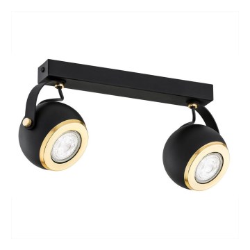 Argon 7039 - Spotlight KOS PLUS 2xGU10/5W/230V svart/gyllene