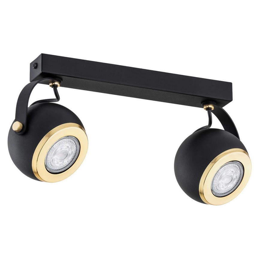 Argon 7039 - Spotlight KOS PLUS 2xGU10/5W/230V svart/gyllene