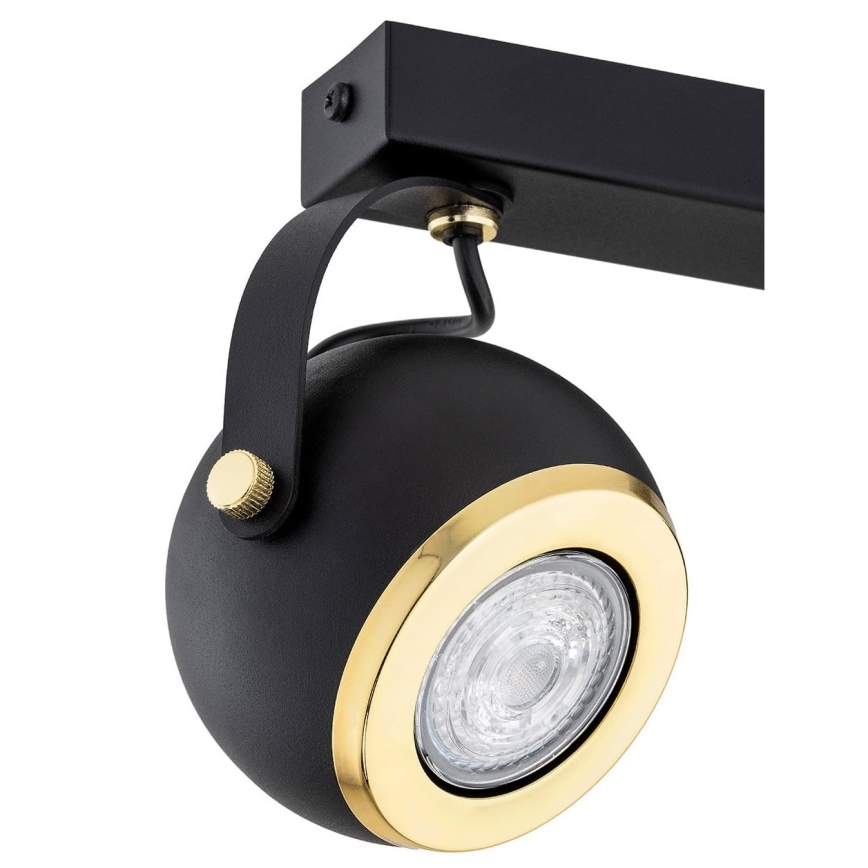 Argon 7039 - Spotlight KOS PLUS 2xGU10/5W/230V svart/gyllene