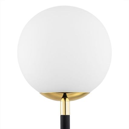 Argon 7072 - Bordslampa FERRONE 2xE14/7W/230V svart/vit/gyllene