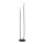 Argon 7073 - Golv lampa FERRONE 2xE14/7W/230V svart/vit/gyllene