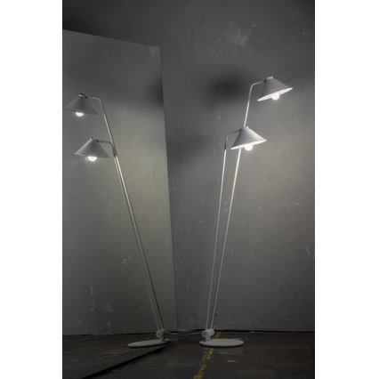 Argon 7074 - Golv lampa GABIAN 2xE27/15W/230V vit