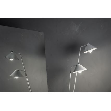 Argon 7074 - Golv lampa GABIAN 2xE27/15W/230V vit